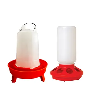 Portable Poultry Farming Equipment Chicken Feeder and Hanging Drinker Baby Chick Waterer Feeder Set for Chicken Coop