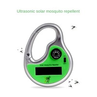 Répulsif portable à ultrasons contre les insectes et les moustiques, alimenté par énergie solaire, pour le camping, la pêche et la randonnée
