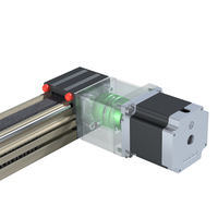 QRXQ RXP40 Nema 23 actionneur Guide linéaire entraîné par courroie 5500mm Module de course de Rail coulissant Robot scène Rails linéaires mouvement linéaire