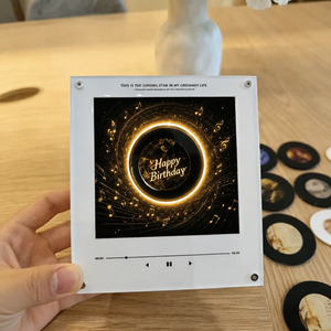 Imán Giratorio Personalizado para Refrigerador con Música, Disco Recargable y Reemplazable, 9 <span class=keywords><strong>Canciones</strong></span>, Foto Personalizada, Recuerdo DIY, Venta al por Mayor <span class=keywords><strong>de</strong></span> Fábrica - Product Image 2