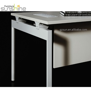 <span class=keywords><strong>Bureau</strong></span> de direction ergonomique convertible en forme de L avec armoire suspendue et garantie de 5 ans pour la planche en bois - Product Image 6
