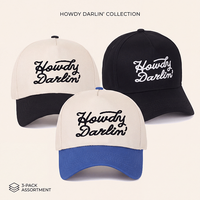 Casquette de baseball brodée avec slogan vintage « Good Vibes Stay Positive Weekend Club » unisexe, vente en gros OEM