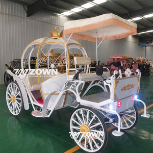 Carruajes de Calabaza en Varios Estilos, Carruaje de Caballos Eléctrico para Exteriores, Color Personalizado, Tamaño Real, Cenicienta - Product Image 2