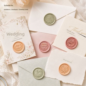 Etiqueta Adhesiva con <span class=keywords><strong>Sello</strong></span> de Cera, Relieve Tridimensional, Estilo Vintage, Decorativa para Bodas, Autoadhesiva, de Secado Rápido - Product Image 5