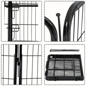 Köpek Oyun Parkı Taşınabilir Açık Hava Köpek Çiti, Büyük/Orta/Küçük Köpekler için Köpek Oyun Parkı, Kapılı Metal Bahçe Köpek Çitleri - Product Image 4