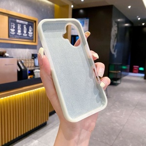 เคสโทรศัพท์มือถือซิลิโคนเหลวสีลูกกวาดสัมผัสนุ่มหรูหราสำหรับ <span class=keywords><strong>iPhone</strong></span> 16 15 <span class=keywords><strong>Pro</strong></span> Max <span class=keywords><strong>114</strong></span> 13 12 17 Air - Product Image 5