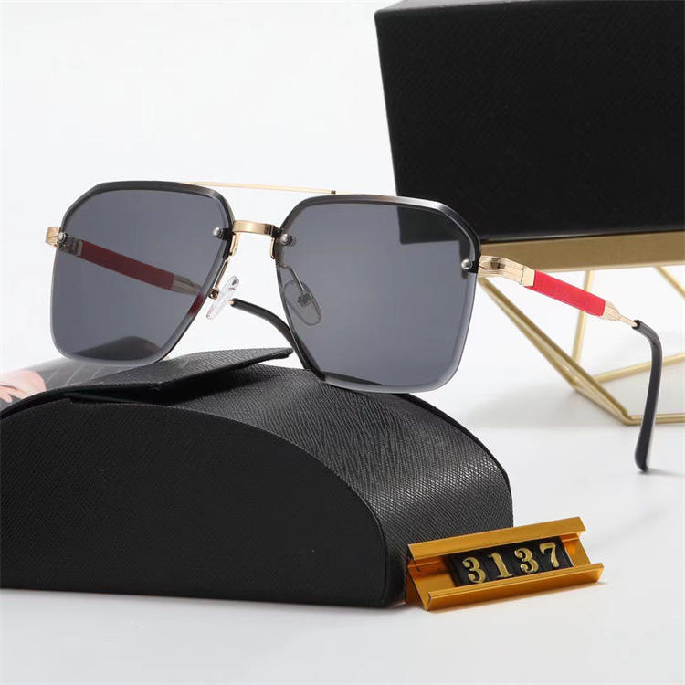 2023 Designer Sunglasses with White Red Champagne Frames Comfortable and Famous Brands Wholesale Sun Glasses