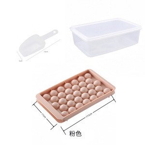 Kunden spezifisches Logo Großhandel 33-Gitter Sphärische Eiswürfel kugel hersteller Lebensmittel qualität Runde Eiswürfel schale Runde Home Eisform - Product Image 6