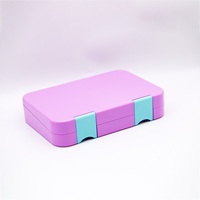 Boîte de rangement portable pour étudiants, en plastique de qualité alimentaire sans BPA, compatible micro-ondes, anti-fuite, pour plus de 3 repas.