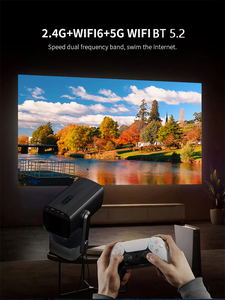 Projecteur J2 Android 11 avec grande batterie, 8K, 180 lumens ANSI, vidéo 4K, Bluetooth intelligent, Wi-Fi, support rotatif à 270 degrés, lampe LED, nouveau modèle - Product Image 6