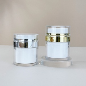 Pot cosmétique en gros, pot airless 15ml 30ml 50ml 100ml, pot pompe airless en acrylique à double paroi coloré sur mesure - Product Image 6