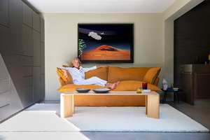 ATUNUS Vintage Retro Suave Loveseat Marrón Sofá Salón Cómodo 2 plazas Sleeper Love Seat Sofá Muebles para el hogar - Product Image 5