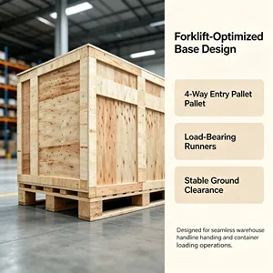 Quick Assembly Fumigation Free Wooden <b>Crate</b> Automation Production Line Equipment Ocean Container Loading Transport Case - Product Image 3