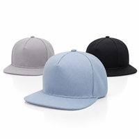 Gorras Clásicas para Hombre, Gorra de Béisbol Ajustada de 6 Paneles, Visera Plana Vintage, Gorra Cerrada con Cierre a Presión