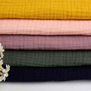Tela de Crepé de Algodón Orgánico de Doble Capa, Tela de Muselina para Mantas de Bebé y Pijamas, en Oferta - Product Image 3