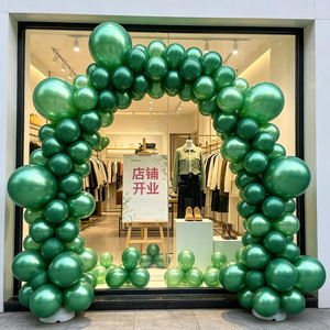 Palloncini in Lattice Party Love 30cm Verde Cromato di Alta Qualità per Decorazioni di Compleanno - Product Image 6