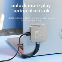 Enclosure NVMe M.2 Magnetik, Kipas Pendingin & PD 100W, USB-C 10Gbps, SSD 2230/2242 hingga 2TB, Dukungan Multi-OS, Aluminium.