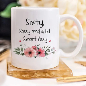 Regalo de 50 Años para Mujer - Taza de Cerámica con Diseño de Frases Divertidas, Capacidad de 301-400 ml, Color Blanco, para Mamá, Esposa, Decoración de Fiesta - Product Image 5