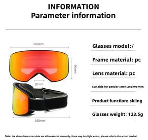 شعار مخصص مقاوم للرياح بطبقتين مضاد للضباب مصنع بيع بالجملة جديد نظارات رياضية للتزلج على الجليد شعار مخصص نظارات واقية للتزلج في الهواء الطلق - Product Image 3