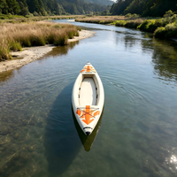 Kayak gonflable individuel 3,1-4 m en Drop Stitch pour la pêche, la navigation, les sports nautiques et les loisirs sur lac et rivière