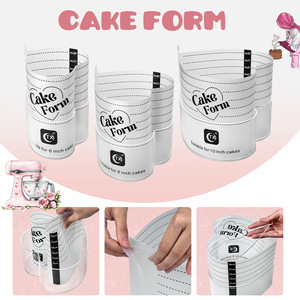 New Product Pastry Kit 6-10 Inch Acrylic Frosting Form <strong>Cake</strong> Tools for Wedding Party <strong>Cake</strong> Smoother Heart Acrylic <strong>Cake</strong> <strong>Collar</strong> - Product Image 2