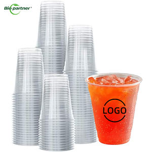 Kustom Logo cetak hewan peliharaan PLA plastik sekali pakai perlengkapan minum gelembung teh & cangkir kopi dengan tutup untuk pesta - Product Image 1