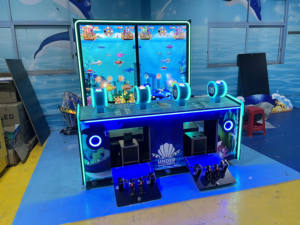 Machine d'arcade de pêche en haute mer Dreamland à pièces 4 joueurs Grand écran sous l'eau Machine de jeu de rachat de billets du monde - Product Image 3