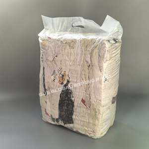 Chiffons d'essuyage industriels absorbants et résistants, sac de 20 kg, chiffons en tissu de coton pour déchets mixtes, 1 lb - Product Image 1