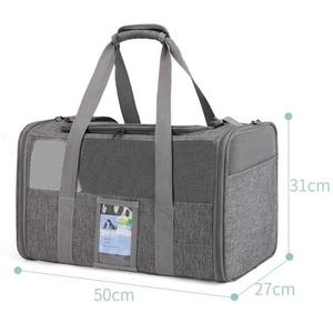 Hãng hàng không túi vật nuôi có thể được gấp lại chiều cao có thể điều chỉnh vật nuôi tàu sân bay Túi du lịch thoáng khí mèo nhỏ và Túi chó - Product Image 4