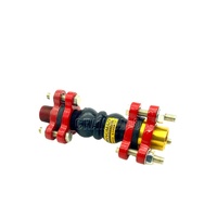 Nouveautés : Joint en caoutchouc NBR à haute élasticité, matériau zincé, avec filetage triangulaire rouge, pour usage industriel, flexible, DN15-DN80, 1 pièce