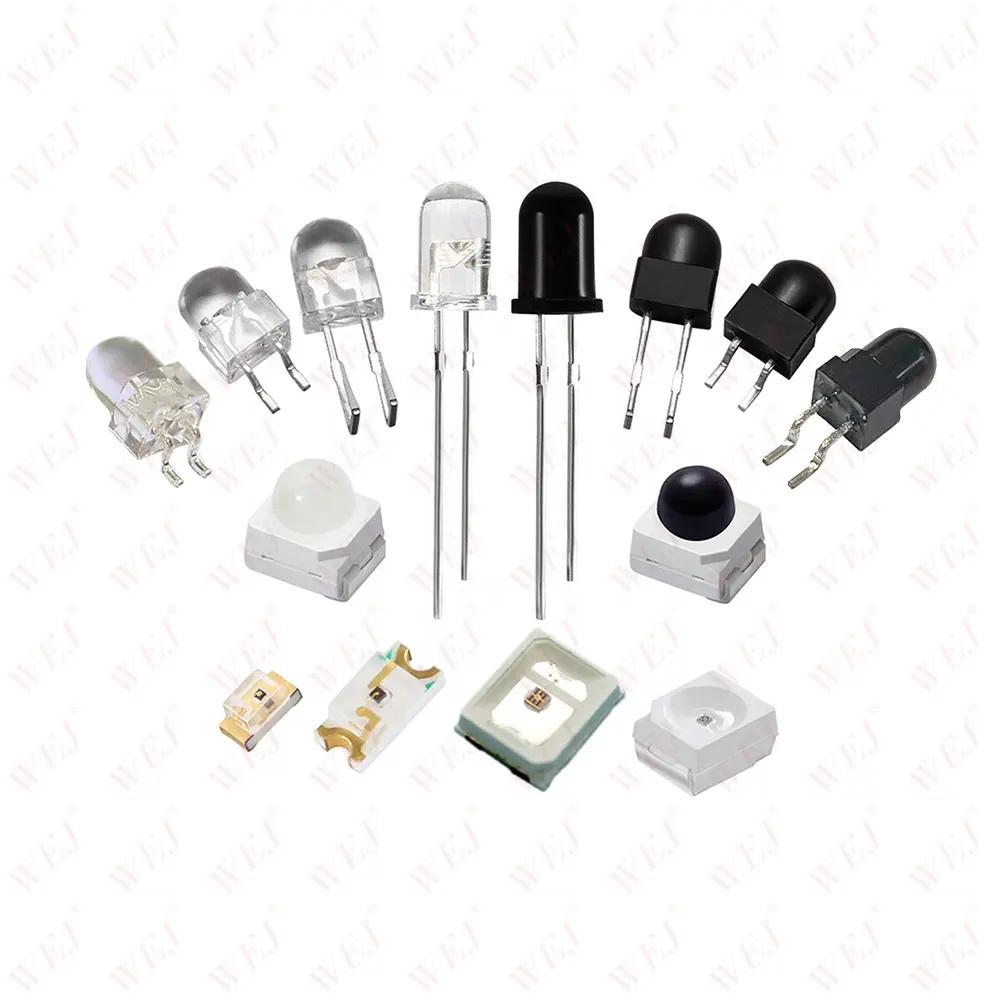 Offre Spéciale 940nm IR LED 3mm 5mm Émetteur infrarouge et Diode récepteur IR 3MM 5mm 850NM 940NM IR LED DIODE