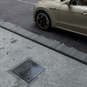 D400 도난 방지 플라스틱 SMC 맨홀 커버 550x550 하수구 뚜껑 - Product Image 4