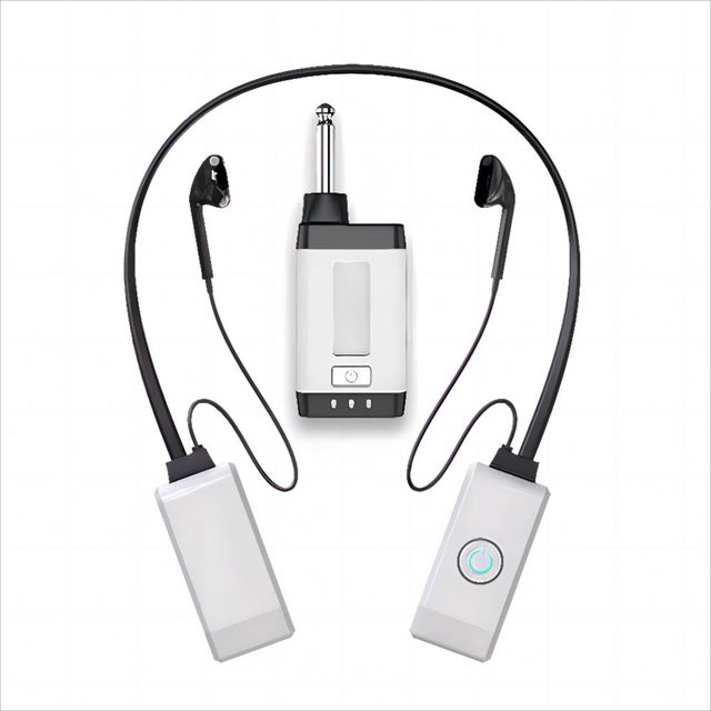 V8 Stereo Hanging Neck  Type  Wireless in Ear Monitor  for Live Broadcast