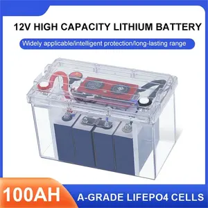 Deep Cycle Lithium Battery 12v 100ah Lifepo4 Battery To Replace Lead Acid Battery For Home Solar Storage RV