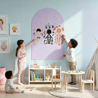 Tableau magnétique personnalisé UCI, autocollant effaçable, tableau interactif mural, autocollants tableau noir/blanc en polyester