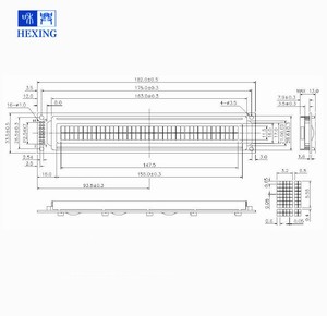 Mô-đun <span class=keywords><strong>LCD</strong></span> ký tự chữ số 40x2 với đèn nền 8 bit STN chế độ màu xanh tiêu cực đèn nền trắng cung cấp điện 5V - Product Image 2