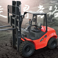 Chariot élévateur tout-terrain 4x4 moins cher avec cabine ROPS