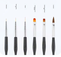 Petite taille double usage Nail Line Light Therapy Pen Hook Flower Hook Line Pen, Multi-purpose Nail Pen Nail Set