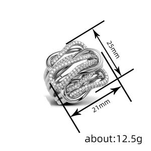 A341 Anello di Lusso in Oro Rosa con Diamanti, Fede Nuziale da Donna, Diamanti Naturali Taglio Brillante Rotondo Colore G, Stile Elegante - Product Image 4