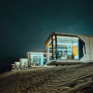 Casa Prefabricada Modular con Aislamiento para Ahorro de Energía, Cápsula Espacial de Exportación, Alojamiento, Cabaña Móvil con Vista al Mar para Playa - Product Image 3