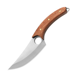 Cuchillo multiusos de acero inoxidable, cuchillo pequeño curvo para cortar y deshuesar, mini cuchillo portátil para pelar carne a mano y - Product Image 5