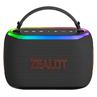 Speaker Party Zealot S182 60W, Suara Stereo Kencang, Tahan Air IPX5 dengan Lampu Ritmis RGB Multi-Warna, Cocok untuk Luar Ruangan, Rumah, dan Pesta