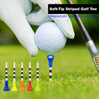 Tee de Golf de Plástico de 83 mm con Punta Suave de TPR, Diseño de Dos Tonos, Soporte Duradero para Pelotas de Golf, Accesorio de Golf al por Mayor