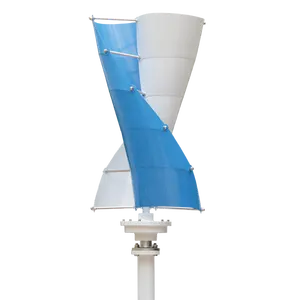 Factory Direct Wholesale Small Model 12V 24V 48V 400W 500W 600W Spiral Type Vertical Axis Wind Turbine Generator