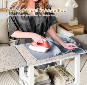 Planche <span class=keywords><strong>à</strong></span> <span class=keywords><strong>repasser</strong></span> pliante en bois avec éponge, design détachable, couleur et logo personnalisables, roulettes et armoire de <span class=keywords><strong>rangement</strong></span> - Product Image 6