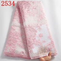 Broderie africaine nigérian brocart dentelle tissu pour femmes robe 5 YDS français Tulle dentelle tissu pour la fête 2534