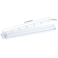 Stock US | Supports de Mahjong 2-en-1 transparents en plastique, minimalistes et portables pour jeu de Mahjong américain, divertissement familial