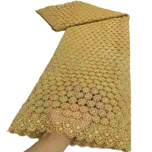 Voile suisse africain Dentelle <span class=keywords><strong>de</strong></span> coton Vêtements <span class=keywords><strong>de</strong></span> <span class=keywords><strong>mariage</strong></span> traditionnels brodés Jupe pour femmes Dentelle <span class=keywords><strong>de</strong></span> coton <span class=keywords><strong>de</strong></span> couleur assortie Afrique - Product Image 2