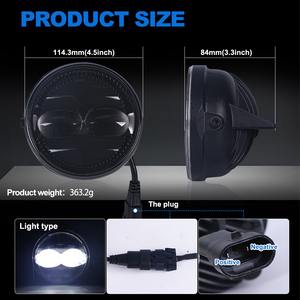 Sistemas de Iluminación Automotriz Loyo, <span class=keywords><strong>Faros</strong></span> <span class=keywords><strong>Antiniebla</strong></span> Redondos de 4.5 Pulgadas con Proyector LED para <span class=keywords><strong>Ford</strong></span> F150 <span class=keywords><strong>2010</strong></span> <span class=keywords><strong>Ranger</strong></span> - Product Image 4
