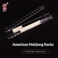 Support de Mahjong en Acrylique de Marque, à Fixation Magnétique, Couleur Écaille de Tortue Américaine, Règle de Mahjong Juive